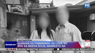 G u n man sa p a m a m a r i l sa loob ng bus sa Nueva Ecija, naaresto na