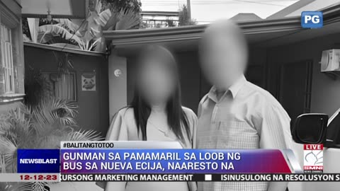 G u n man sa p a m a m a r i l sa loob ng bus sa Nueva Ecija, naaresto na