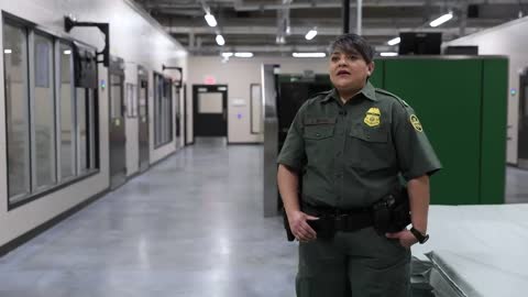 #USBP Agent Leonor Macal Provides a Brief Synopsis RGV Sector Centralized Processing Center