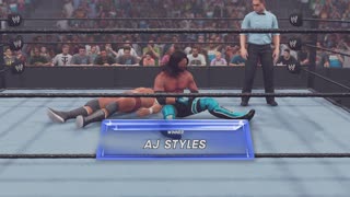 MATCH 105 AJ STYLES VS TITO SANTANA WITH COMMENTARY