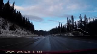 Caught in a police chase in BC