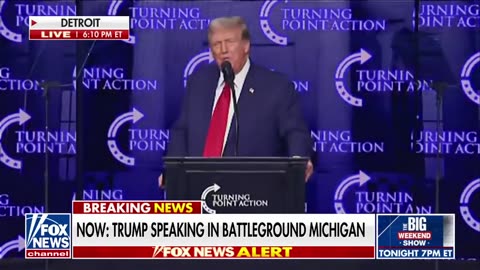 Trump blasts Biden's trade policy during speech in Michigan