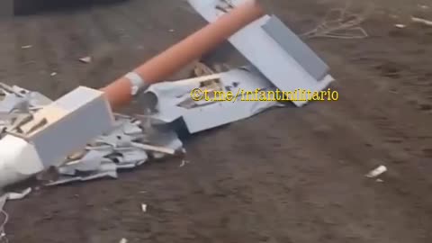 Video of a downed barrage of Ukrainian munitions