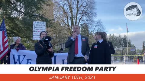 Olympia Freedom Party (We of Liberty), WA State Capital January 10th, 2021