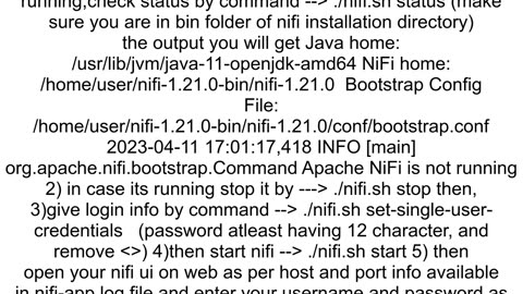 Apache NiFi login issue when entering username and password