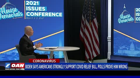 Biden says Americans strongly support COVID relief bill, polls prove him wrong