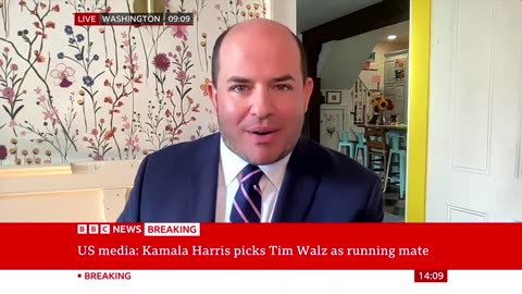 Kamala Harris picks Minnesota Governor Tim Walz as running mate for US election | BBC News