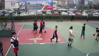 Rebound and Put-Back Chengdu Street Ball in China