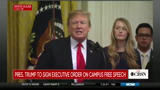 Trump Signs Massive Executive Order, Will Protect Free Speech on College Campuses