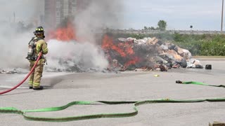 Garbage Truck Fire