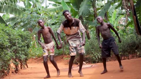 African kids dancing afro beats