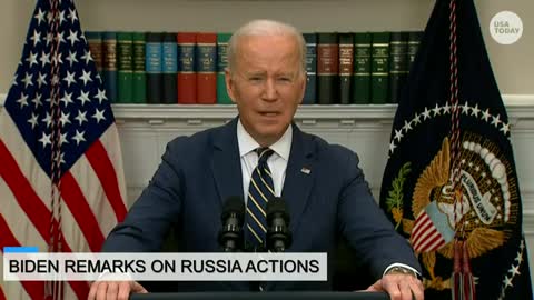 President Biden delivers remarks on new actions against Russia | USA Today