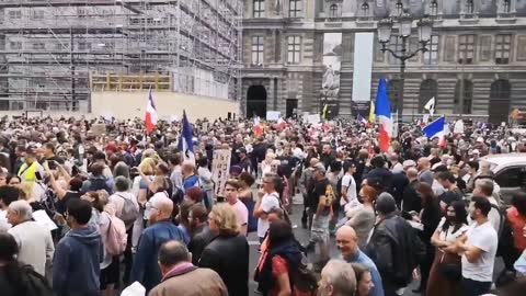 Protests pack the streets in France against vaccine passports