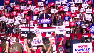 Trump takes aim at migrants at North Carolina rally