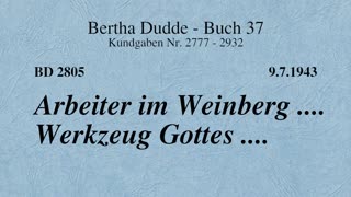 BD 2805 - ARBEITER IM WEINBERG .... WERKZEUG GOTTES ....