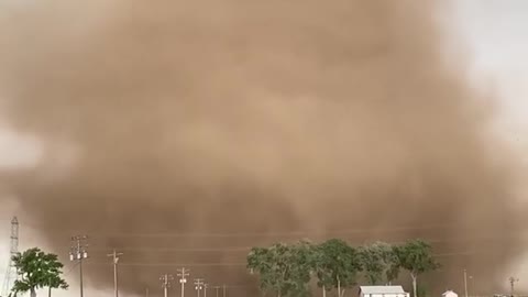 Close-up of the massive land spout in Colorado