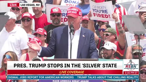 FULL SPEECH: President Donald J. Trump Holds a Rally in Las Vegas, NV - 6/9/24