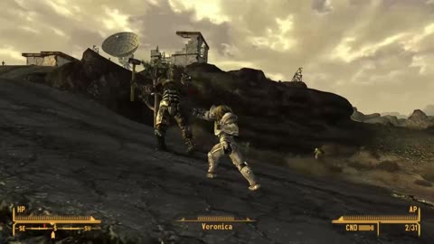 Veronica kicking ass (Fallout: New Vegas)