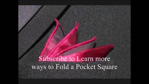 How To Fold a Pocket Square Scallop Fold - Cool