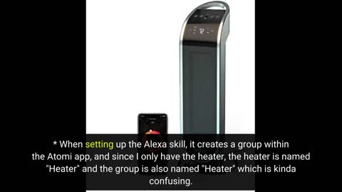 Atomi Smart WiFi 25" Ceramic Tower Space #heater-Overview