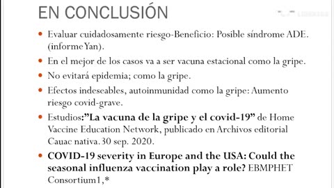 DOCTORA ALBARRACIN. Conferencia sobre vacunas obligatorias. Gripe y Covid