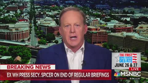 MSNBC host questions Sean Spicer about Sarah Sanders' legacy