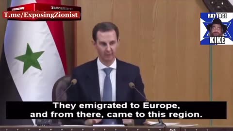 Syrian President Bashar al-Assad Exposing The Fake European Khazarian Jews