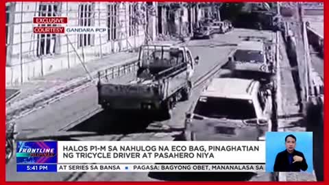 Halos P1-M cash nanahulog sa kalsada, pinaghatian ng tricycledriver at pasahero