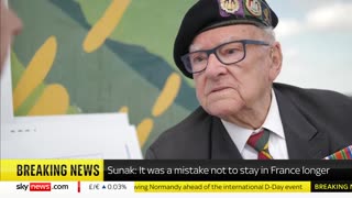 'Are we a five minute wonder_' D-Day veteran Ken Hay asks Sky's Adam Parsons Sky News