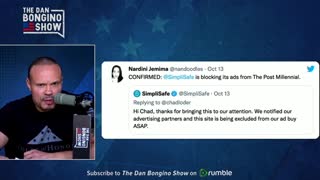 Dan Bongino drops SimpliSafe after they fell for Antifa disinfo and boycotted TPM