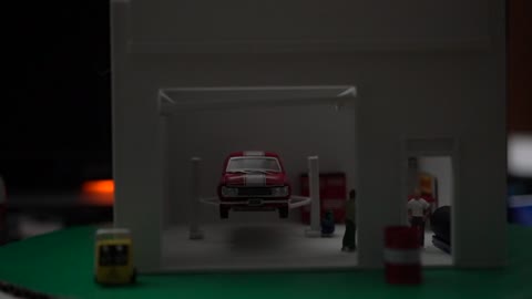 3d printed Race shop 1/64 scale