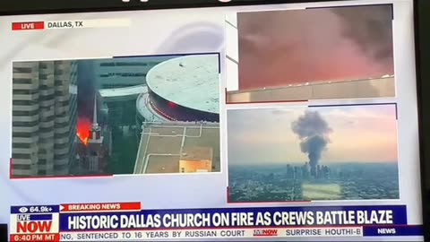 First Baptist Church In Dallas On Fire