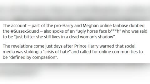 Meghan Markle, Prince Harry + SussexSquad trolls