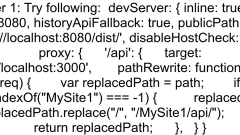 How to use webpack proxy devserver pathRewrite