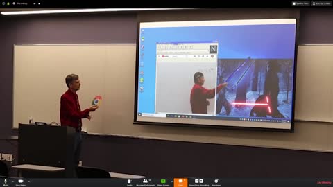 Prank in Online Math Class Conference