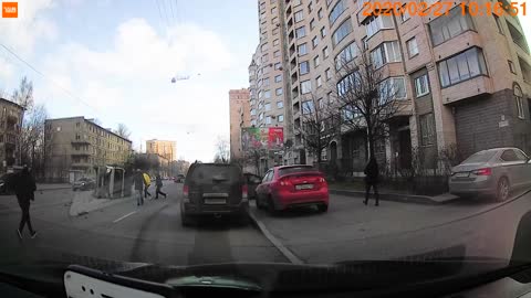 Car Trying to Merge into Traffic Hits a Truck