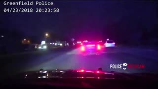 POLICE DASHCAM: Dangerous Wrong Way High Speed Chase All Over The Road