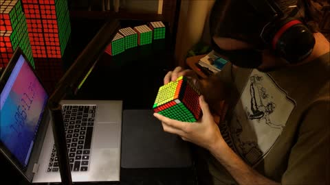 9x9x9 Rubik's Cube Solved BLINDFOLDED (WORLD RECORD)