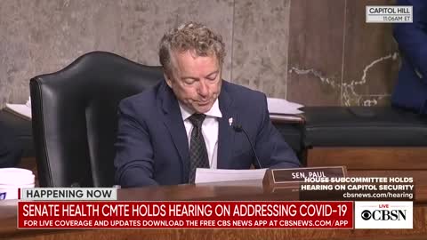 Sen. Rand Paul to Fauci: "Do you really think it’s appropriate to use your $420,000 salary to attack scientists that disagree with you?"