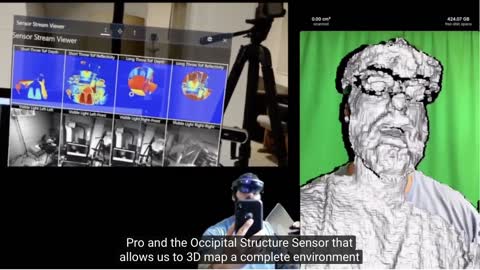 Apple iPad Pro & Occipital Structure Mark ii Depth Sensor with Skanect Pro