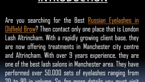 Best Russian Eyelashes in Oldfield Brow