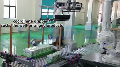automatic robot palletizer for cartons #packaging#palletizer#foryou#robot