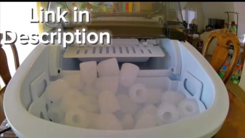 One-Click Operation 2 Sizes of Bullet Ice, Portable Ice Maker