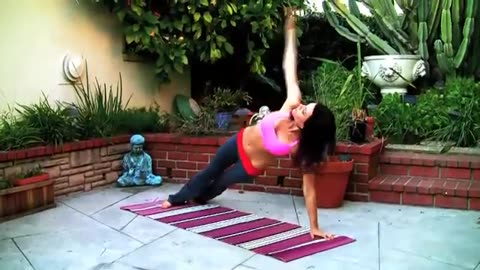 AK9 Beginner Intermediate Power yoga Class Abs Interval Vinyasa Weight Loss