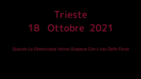 Trieste 15 ottobre 2021 - per non dimenticare i nostri portuali