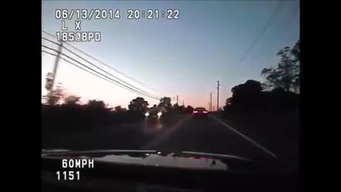 Police Chase Dash Cam Of High Speed Chase Goes Into The Woods