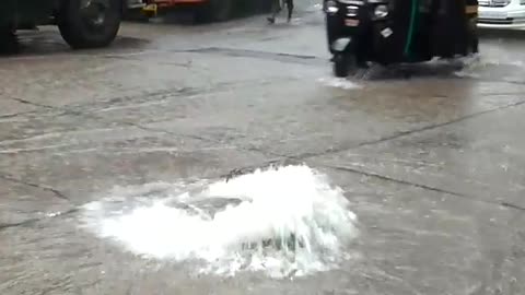Water from manhole