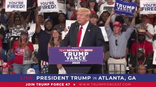 Georgia Crowd Roars After Trump Uses 'C' Word Against Kamala (VIDEO)