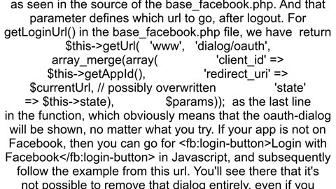 Directing users to facebook login page without asking for permissions