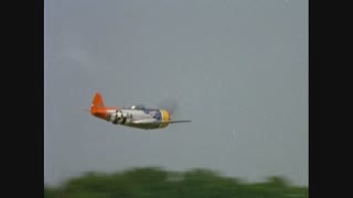 F4U, a P-47, a P-51, a B-25 and a Zero Replica at an Airshow outside of Nashville in 2004